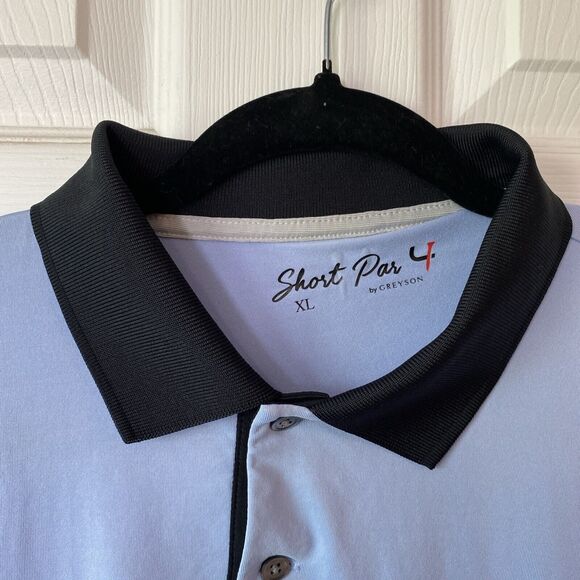 Greyson Polo Shirt Men’s XL Light Blue Short Par 4 Golf - Picture 2 of 11